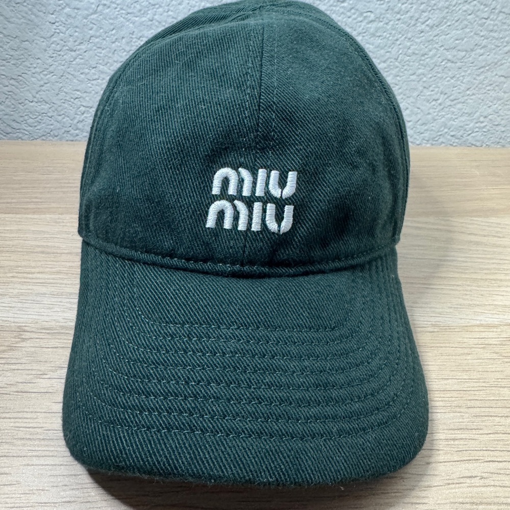 Miu Miu Denim Baseball Hat